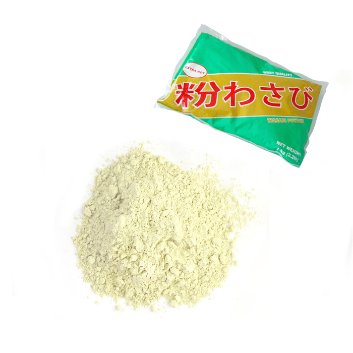 Pure Wasabi Powder 100-120 Mesh with Max 8% Moisture Packed in 1kg Bags for Sushi Seasoning