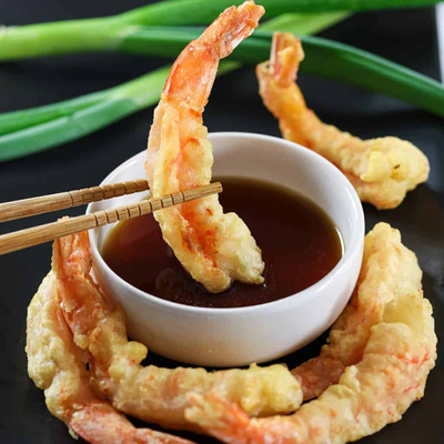 맛있는 템푸라 밀가루 하랄 하얀 외관 맛있는 창조를 위해 완벽